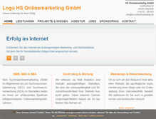 Tablet Screenshot of hs-onlinemarketing.de
